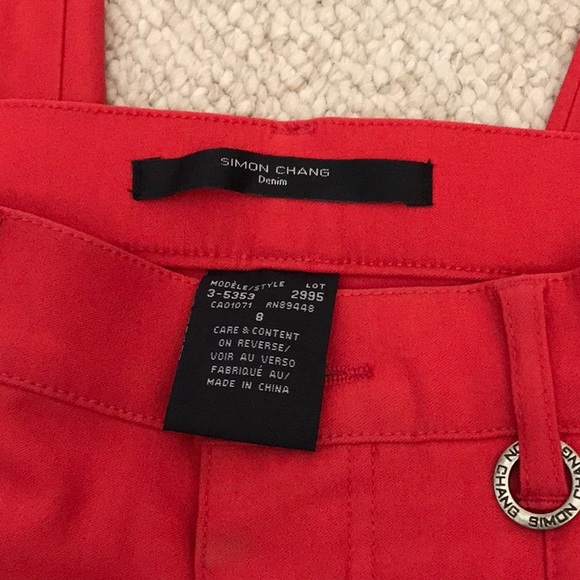 Ladies 3/4 length  stretch denim capri. Size 8. - Picture 3 of 3